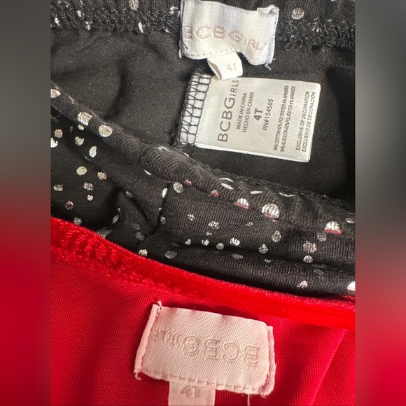 BCBG Girls' Red Velvet 2 Piece outfit Leggings Velvet Set Outfit Pick Size - Picture 10 of 13